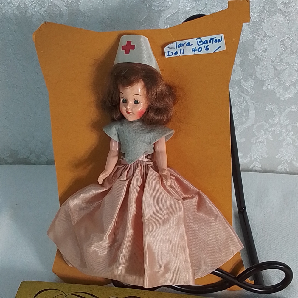 Vintage  Clara Barton Nurse Collector Doll from the 1940's